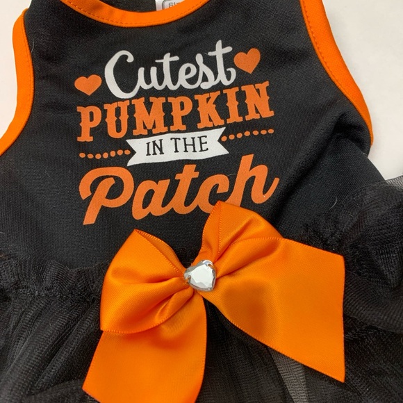Cat  Dog Dress Costume  Halloween  Cutest Pumpkin In Patch Dress  Lot  2 - Picture 6 of 11